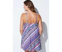 Swimsuits for All Women's Tie Front Underwire Swimdress