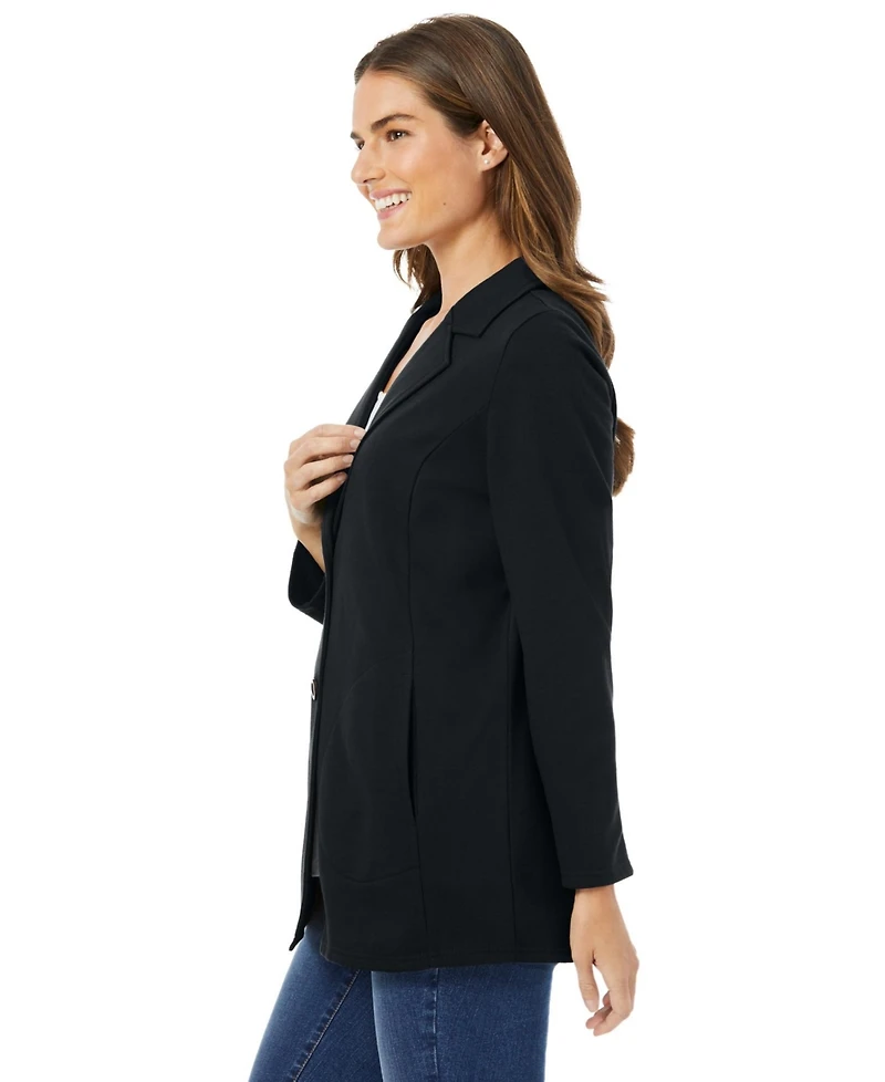 Woman Within Women's Knit Blazer