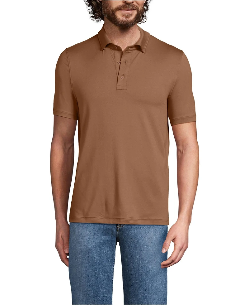 Lands' End Men's Short Sleeve Cooling Performance Polo