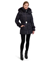 Laundry By Shelli Segal Women's Sega Belted Puffer Coat