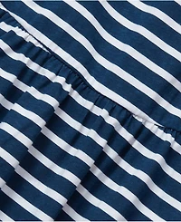 Lands' End Girls Plus Long Sleeve Gathered Waist Jersey Dress