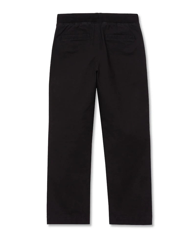 Lands' End Boys Husky Stretch Soft Rib Waist Iron Knee Pull On Pants