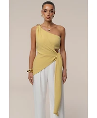 Jluxlabel Women's Palmera One Shoulder Top