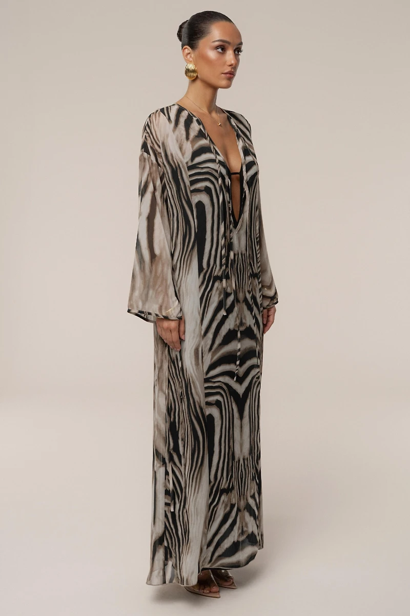 Jluxlabel Zebra New Vista Maxi Dress