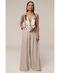 Jluxlabel Women's Summer Ease Wide Leg Pants