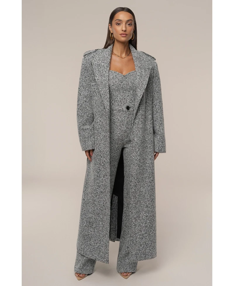 Jluxlabel Women's Savannah Belted Tweed Coat