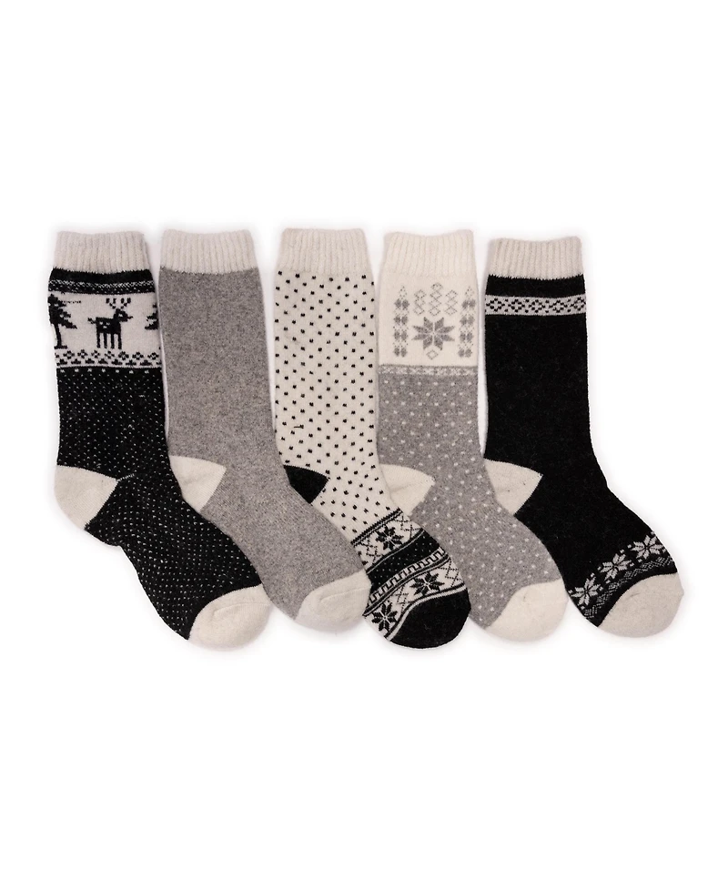 Muk Luks Women's 5pk Wool Socks