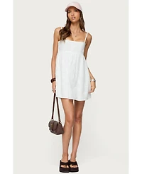 Edikted Women's Winifred Eyelet Babydoll Mini Dress