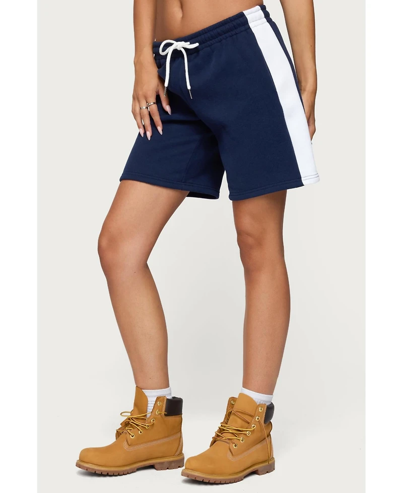 Edikted Women's Contrast Nylon Bermuda Shorts