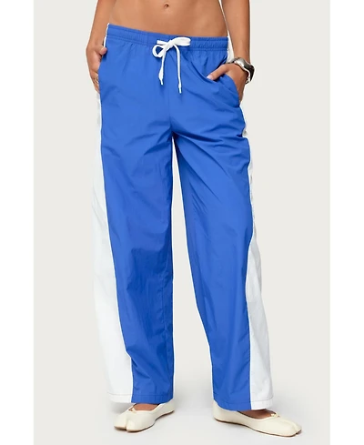 Edikted Womens Jaye Contrast Panel Track Pants