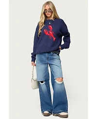 Edikted Women's Don'T Be Shellfish Knit Sweater