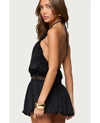 Edikted Women's Aida Backless Bubble Mini Dress