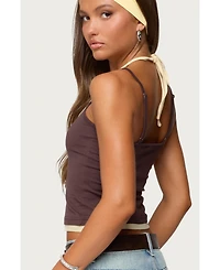 Edikted Women's Roya Layered Halter Tank Top