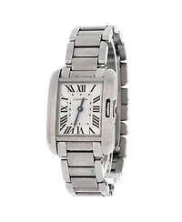 Pre-Owned Cartier Tank Anglaise Quartz Watch in Stainless Steel 23mm