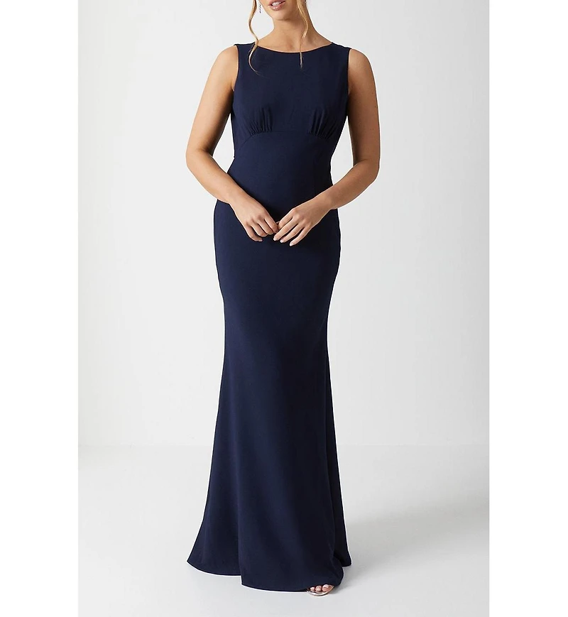 Coast Cowl Back Maxi Bridesmaid Dress