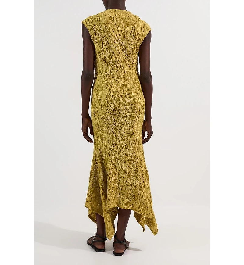 Karen Millen Women's Sleeve Trim Detail Jersey Maxi Dress