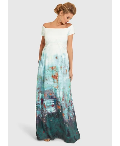 Tiffany Rose Maternity Aria Off Shoulder Gown