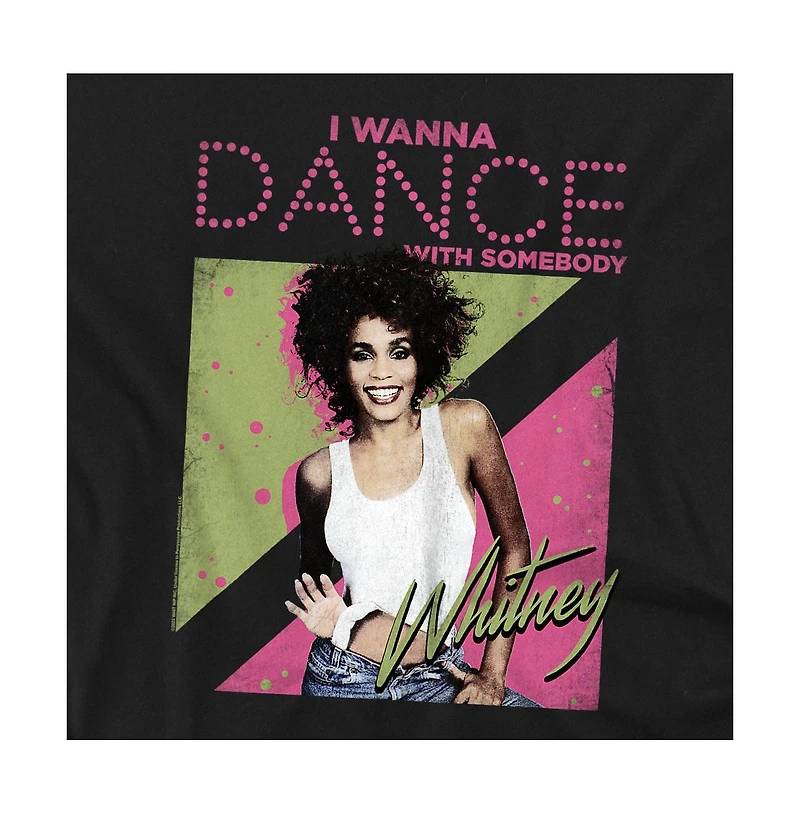 Logovision Men's Whitney Houston I Wanna Dance T Shirt