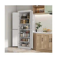 Slickblue Durable Multi-Purpose Kitchen Storage Cabinet for Appliances Utensils and Pantry Items