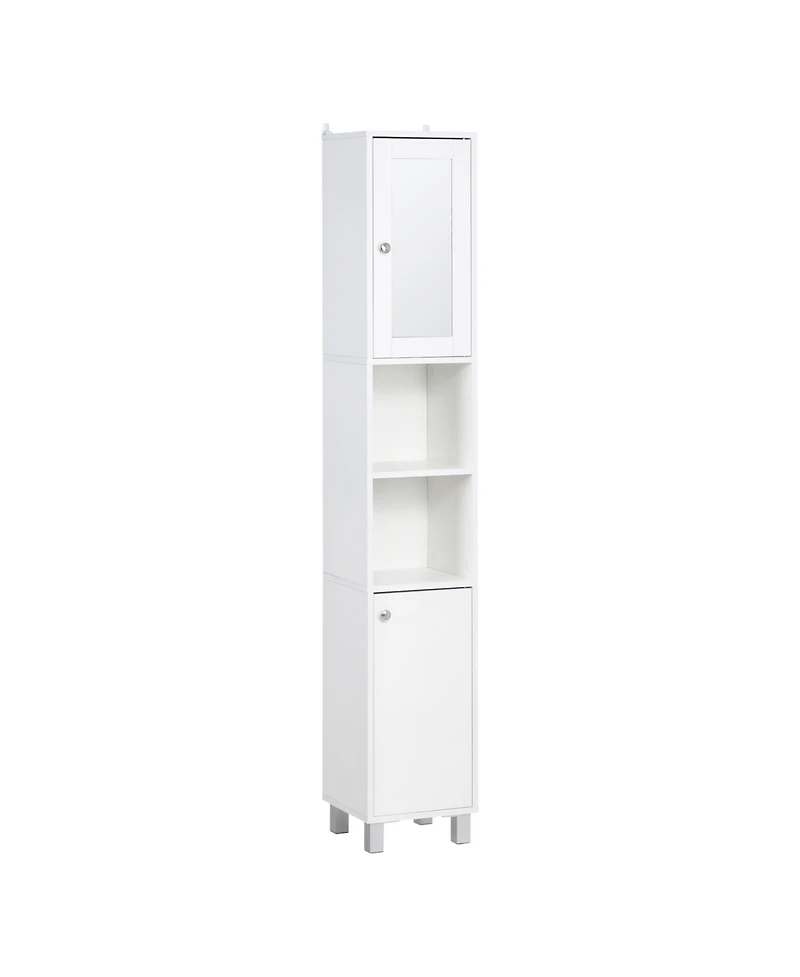Slickblue Durable Bathroom Storage Cabinet Space Saver Perfect for Towels and Essentials