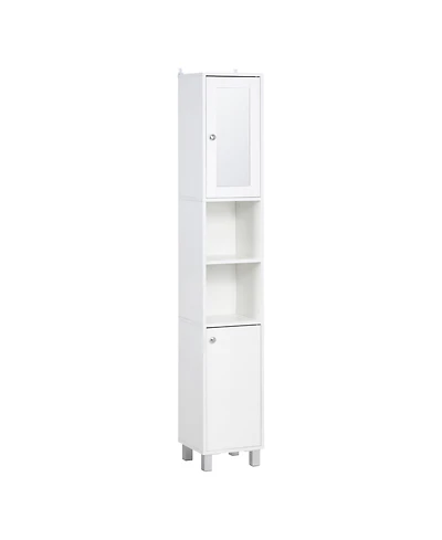Slickblue Durable Bathroom Storage Cabinet Space Saver Perfect for Towels and Essentials