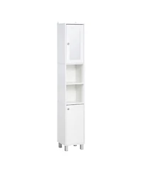 Slickblue Durable Bathroom Storage Cabinet Space Saver Perfect for Towels and Essentials