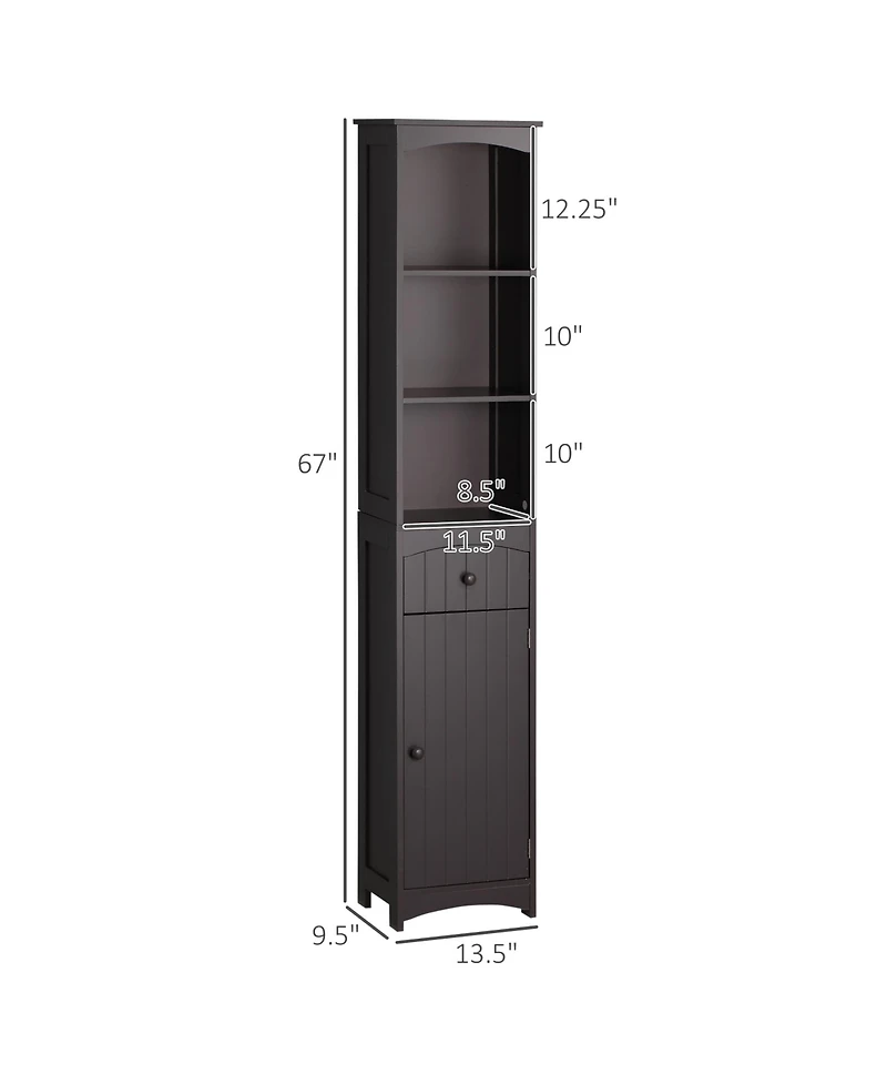 Slickblue Compact Bathroom Storage Cabinet with Durable Build for Towels and Essentials