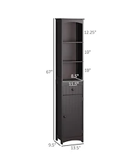 Slickblue Compact Bathroom Storage Cabinet with Durable Build for Towels and Essentials