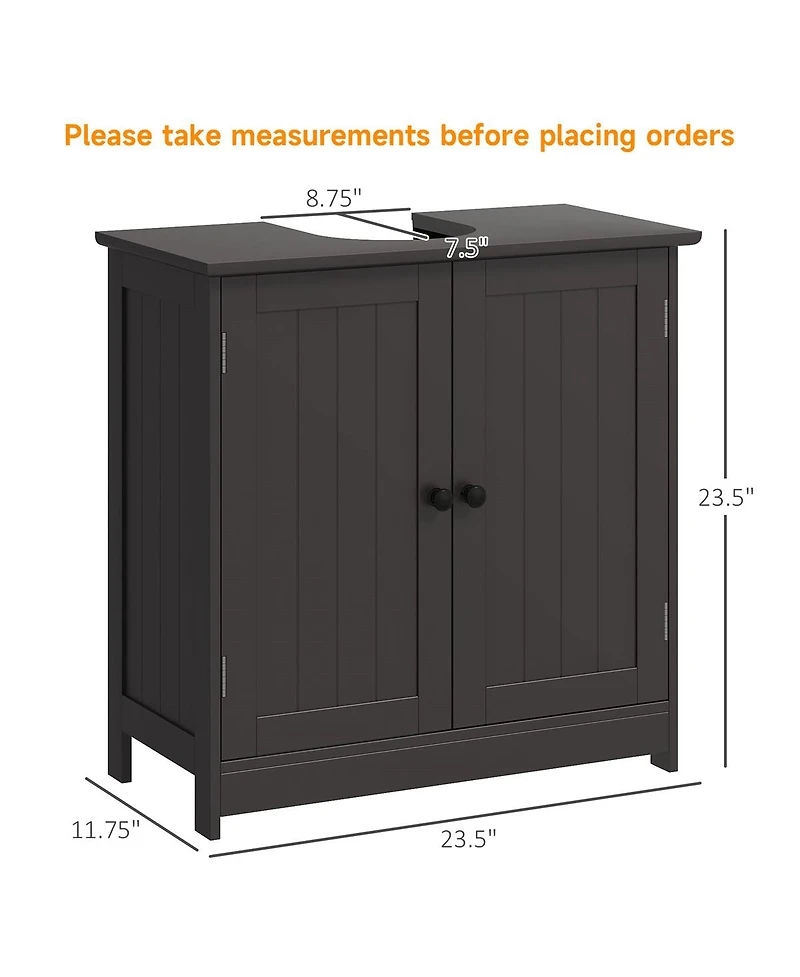 Pedestal Sink Storage Cabinet with Shelves for Bathroom Organization and Space Saving