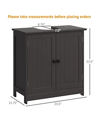 Pedestal Sink Storage Cabinet with Shelves for Bathroom Organization and Space Saving
