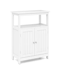 Freestanding Bathroom Floor Cabinet Storage Organizer