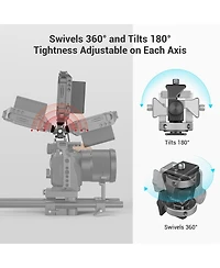 SmallRig Swivel and Tilt Adjustable Monitor Mount with Cold Shoe Mount, Locating Pin, 1/4" Thread