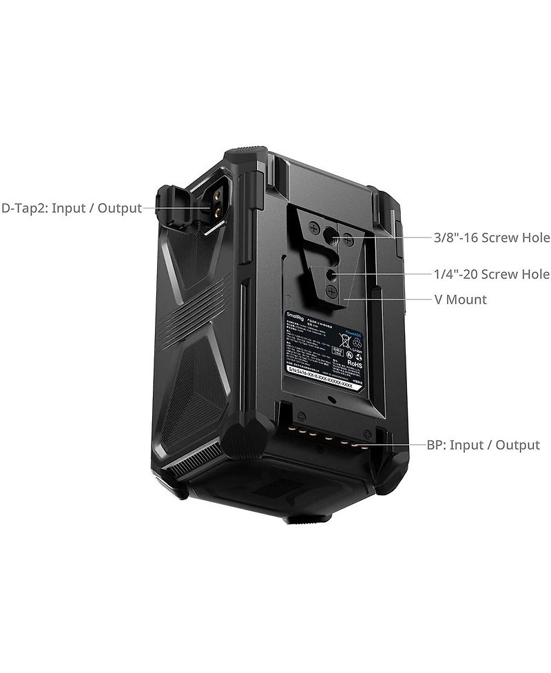 SmallRig X99 99Wh 14.54V 6800mAh X-Touch Smart Triple-Proof Li-Ion V-Mount Battery