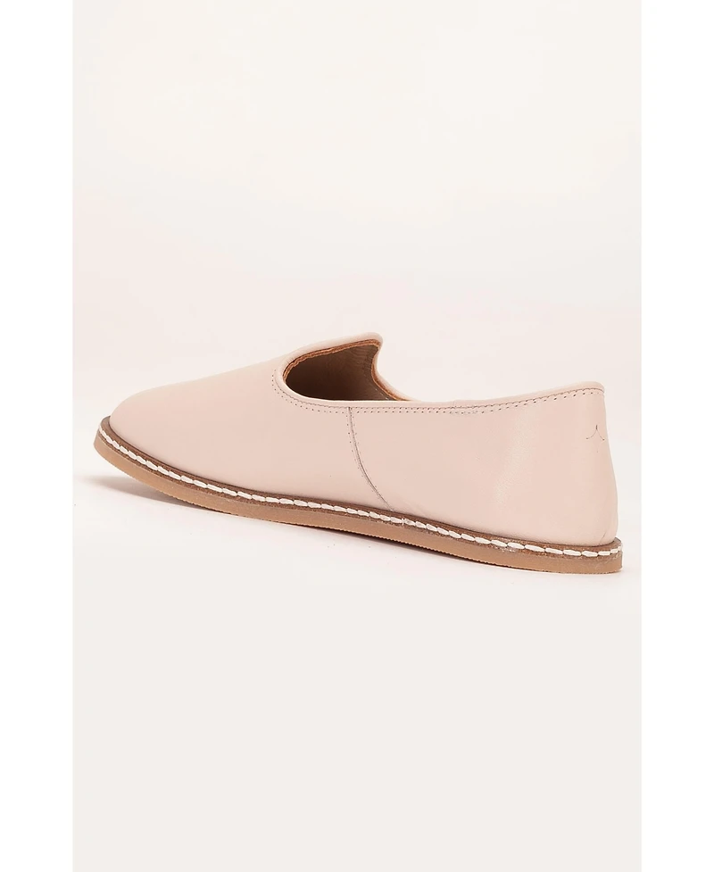 Epilogue Shoes Dalya Leather Slip On Flats (Women)