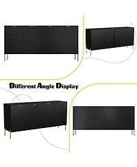 4-Door Accent Cabinet More Large Storage