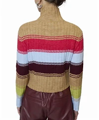 Central Park West Women's Marley Ribbed Gradient Stripe T-Neck