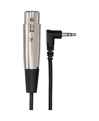 Hosa Technology 2' XLR3F to Right Angle 3.5mm Trs Microphone Cable
