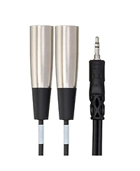 Hosa Technology Hosa Cyx-402M 3.5 mm Trs to Dual XLR3M Stereo Breakout Cable, 2 Meters
