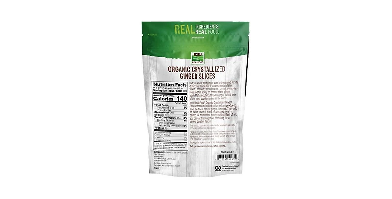 Now Foods Ginger Slices (Crystallized) ,12 oz