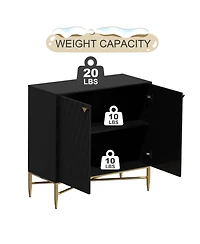 2 Door Locker Accent Cabinet
