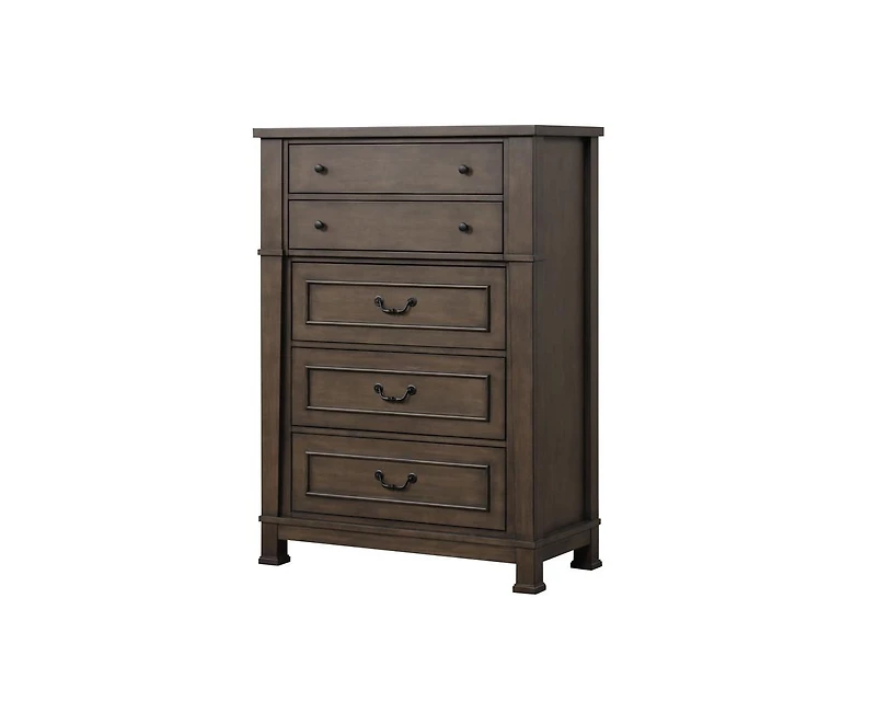 Casainc Dark Walnut Chest Storage Cabinet