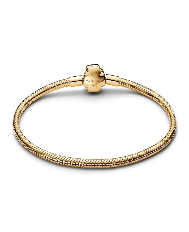 Pandora Disney Beauty and the Beast Enchanted Rose Snake Chain Bracelet