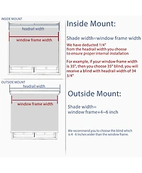 Shadisfy Polyester Pueblo Roman Blind 27x64" Pearl White