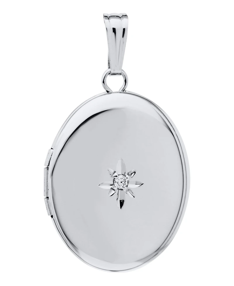Drs, Inc 925 Sterling Silver 14mm Polished Locket for Women