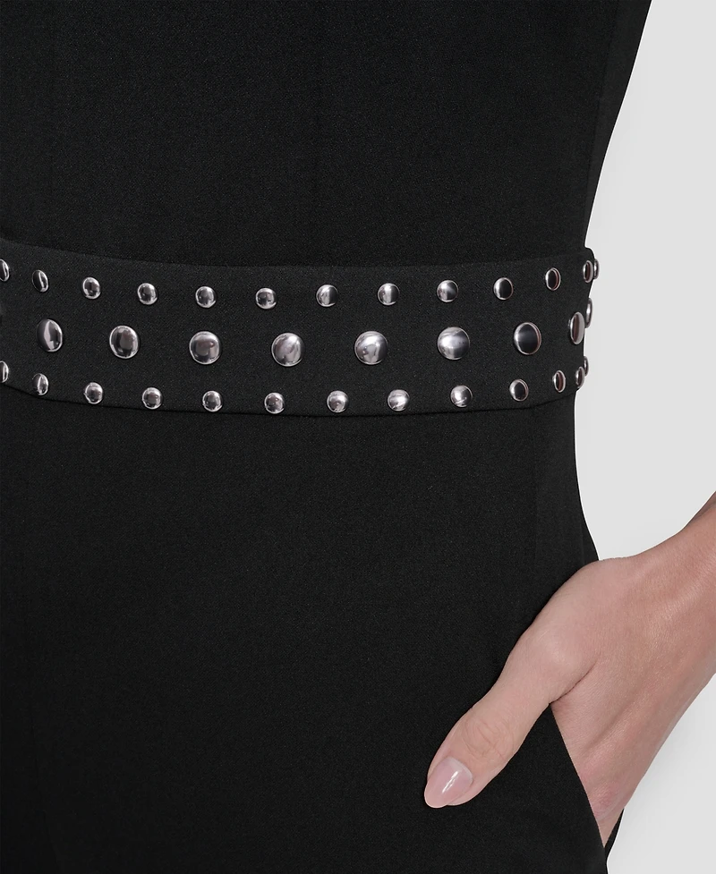 Dkny Women's Sleeveless Studded Jumpsuit