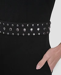 Dkny Women's Sleeveless Studded Jumpsuit