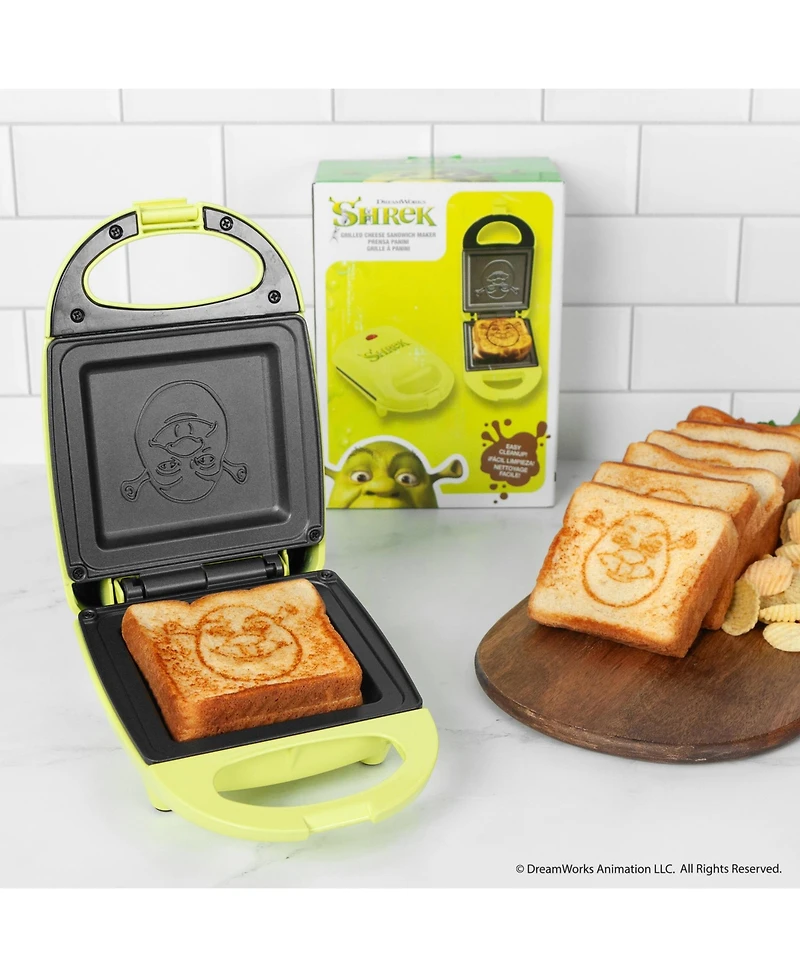Uncanny Brands Shrek Sandwich Maker - Small Kitchen Appliance