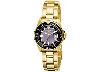 Invicta Women's 2962 Pro Diver Quartz 3 Hand Black Dial Watch