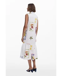 Desigual Women's Shirt dress postcards