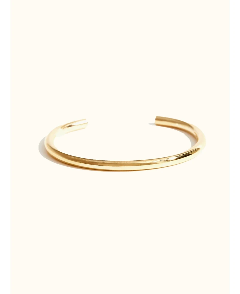 Able Chunky Cuff Bracelet, 18k Gold Plated